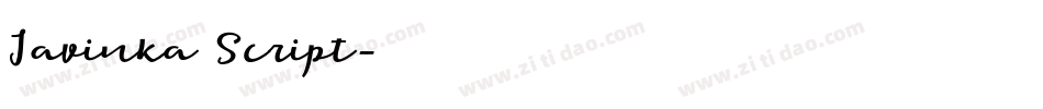Javinka Script字体转换